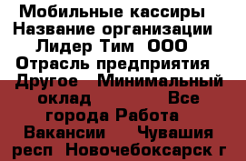 Мобильные кассиры › Название организации ­ Лидер Тим, ООО › Отрасль предприятия ­ Другое › Минимальный оклад ­ 50 000 - Все города Работа » Вакансии   . Чувашия респ.,Новочебоксарск г.